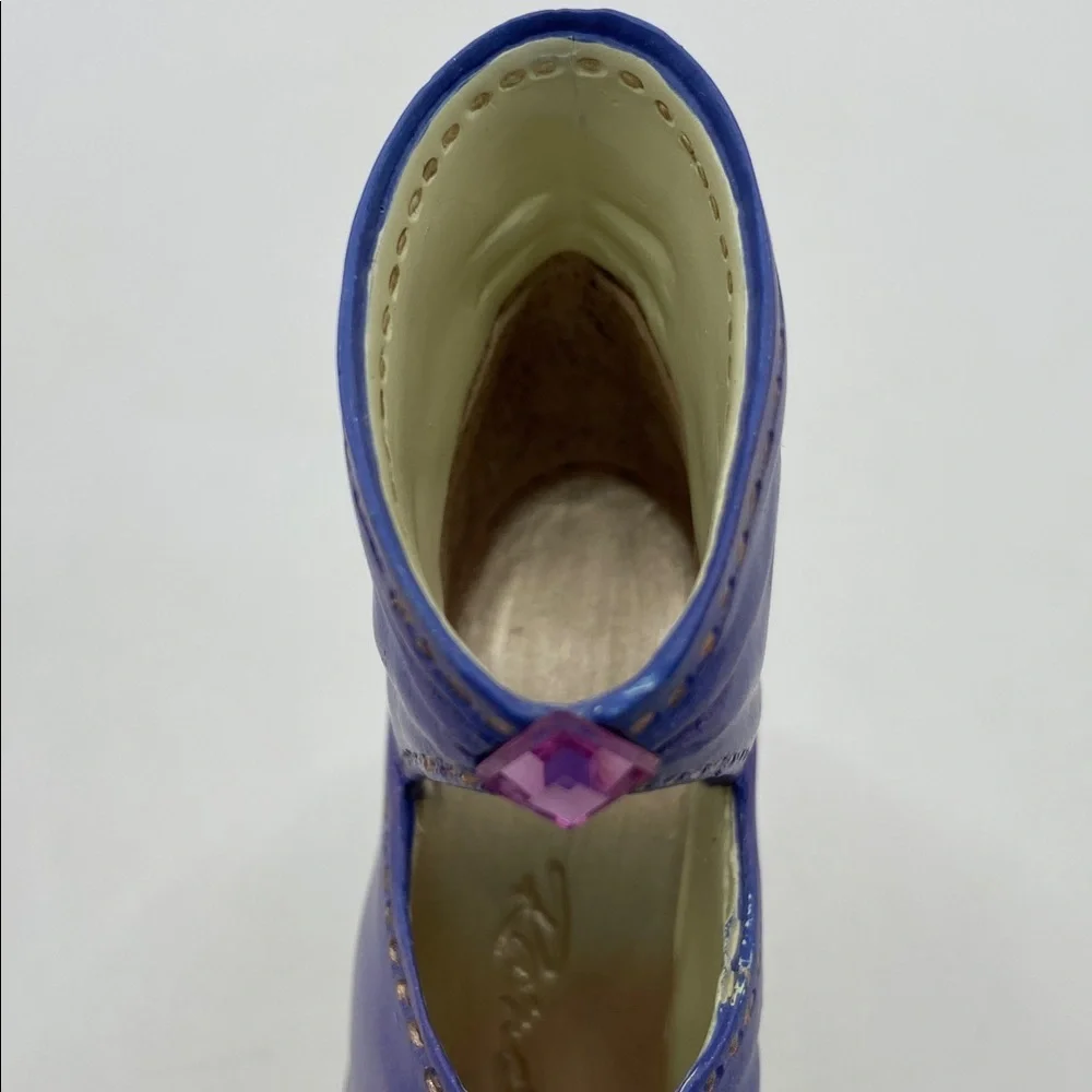 Vintage Just The Right Shoe By Raine Diamond Wrap Lavender Gold